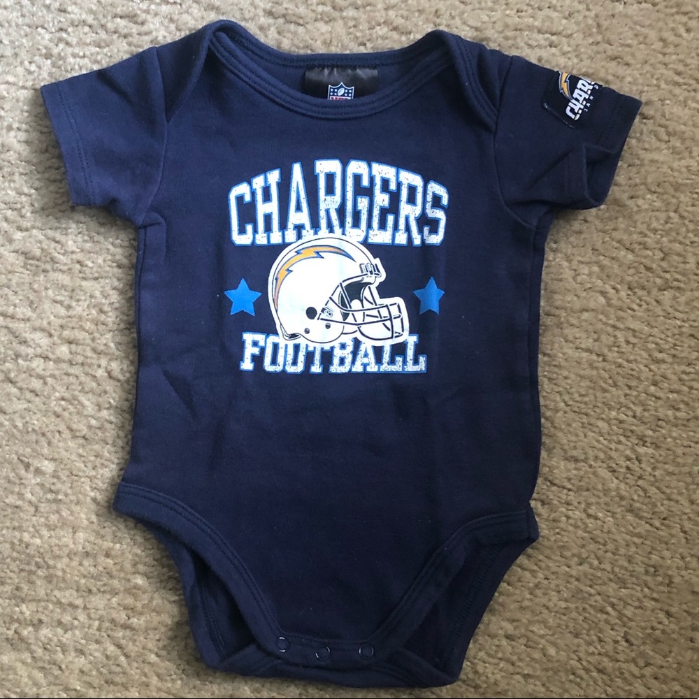 NFL Chargers baby onesie